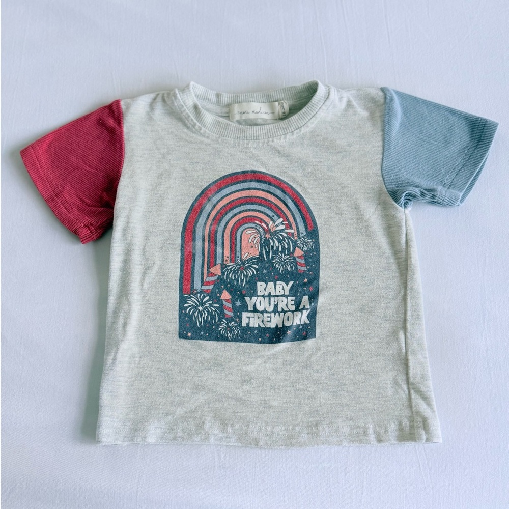 Nora Madison Baby You’re A Firework patriotic tee